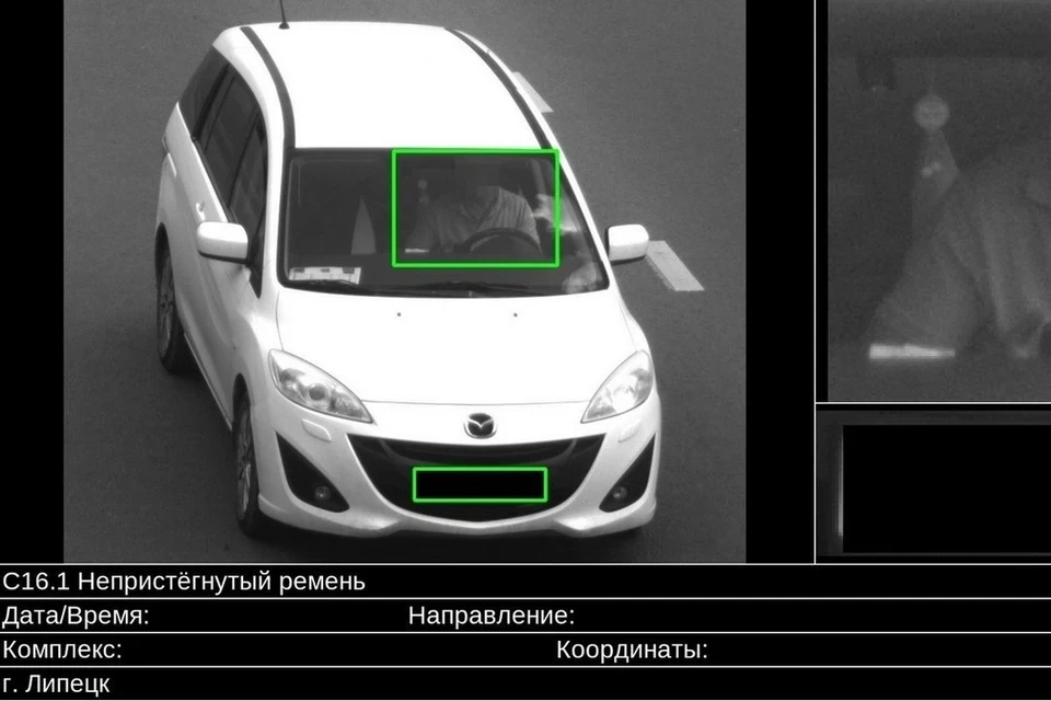 Камеры автофиксации нарушений ПДД в Липецке стали распознавать водителей без ремней безопасности