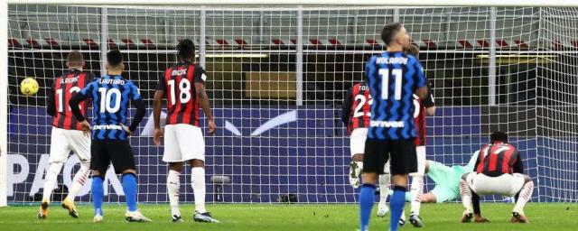 Футболисты «Интера» обыграли «Милан» в четвертьфинале Кубка Италии