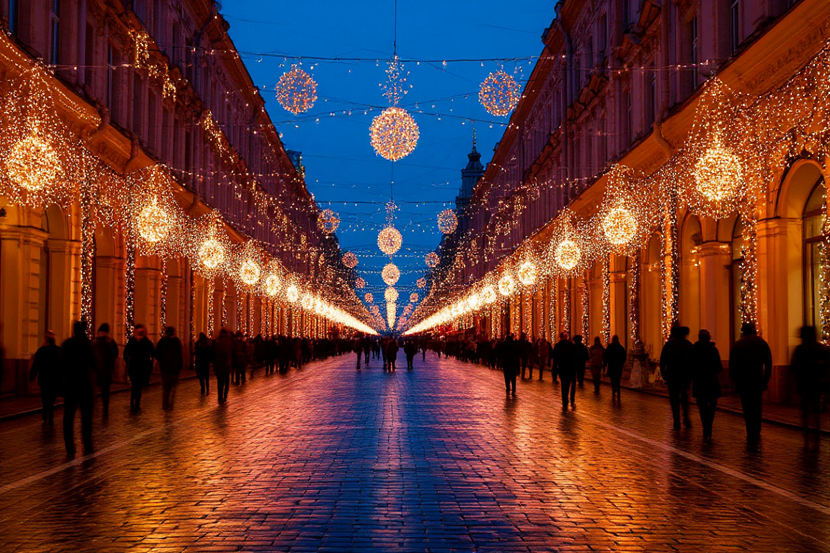 В преддверии Нового года центр Омска украсят «Танцующие шары»