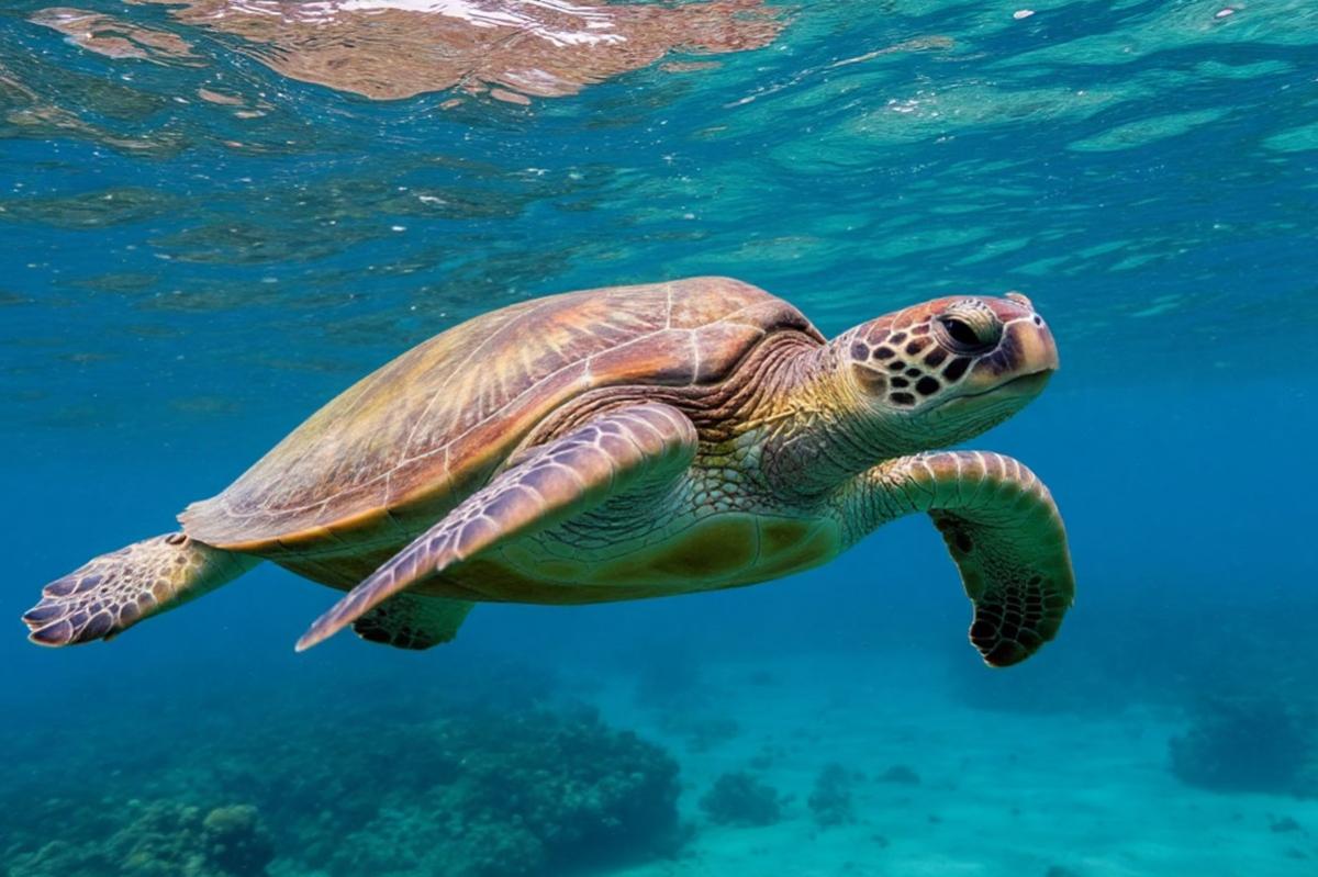 Черепаха охраняемого вида проплыла 10 тысяч километров за пять месяцев