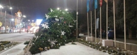 In Rostov, the main city tree fell in front of the entrance to the Gorky Park