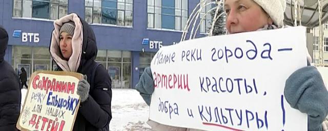 Новосибирские активисты вышли на митинг против застройки реки Ельцовки