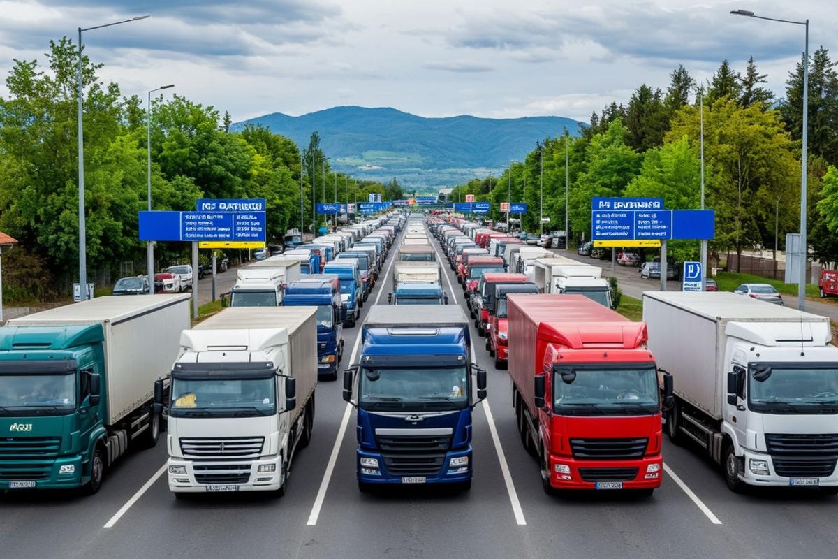 Из-за повышения утильсбора на границе с РФ сформировалась огромная очередь из иномарок
