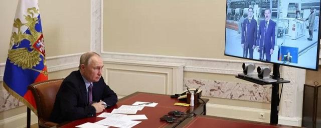 Путин открыл завод «Титан-Полимер» в Псковской области