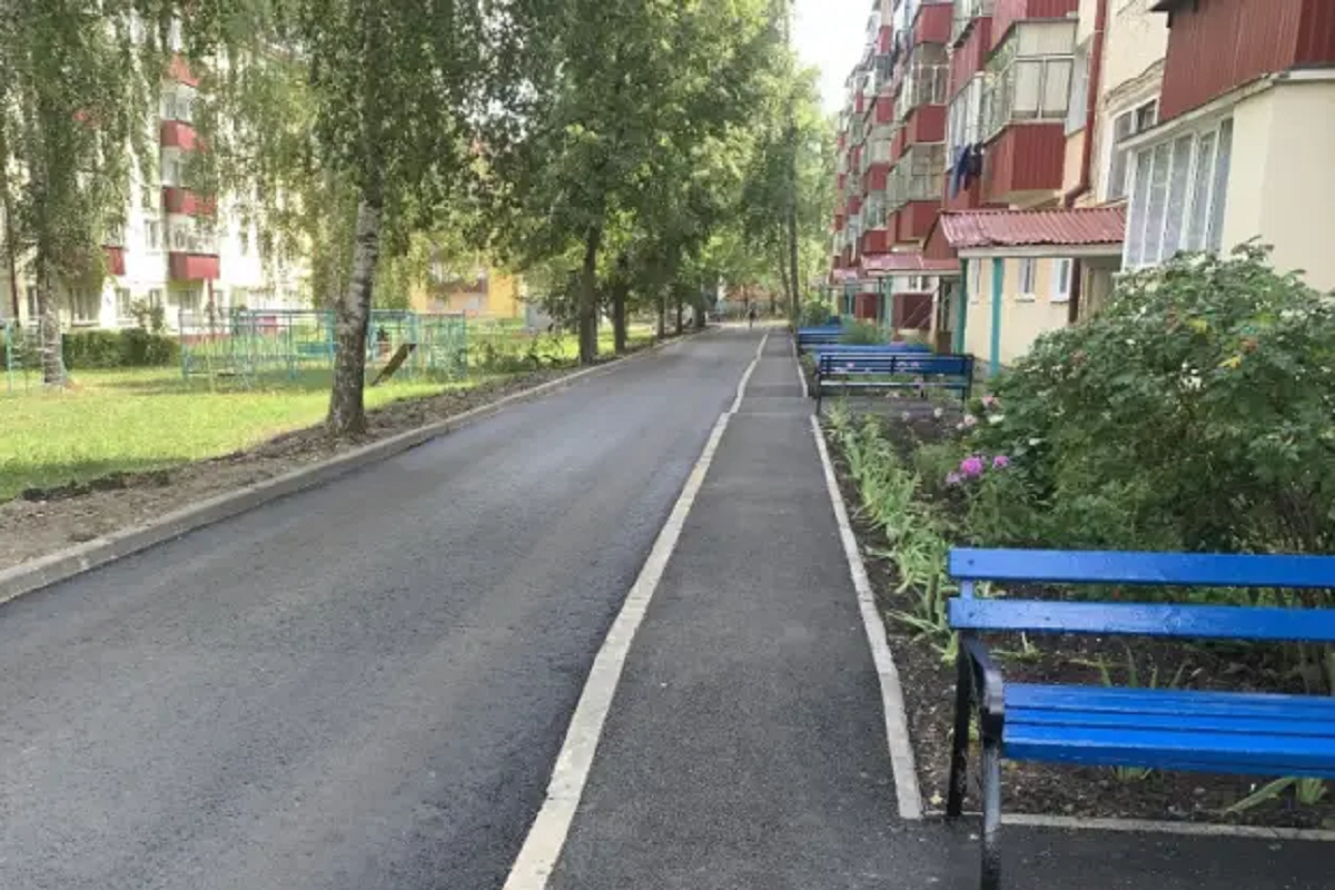 В Саранске завершили капремонт девяти дворовых территорий