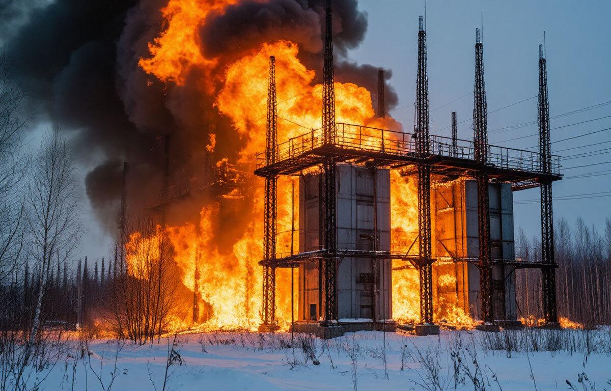 Российские военные атаковали крупнейшую в Европе электроподстанцию на 750 кВ