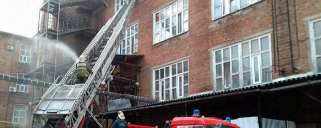 На территории фабрики Балашова в Иванове произошло возгорани