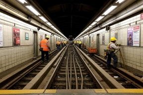 Новый этап стройки метро: у станции «Горьковская» укрепляют дно котлована