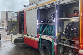 В Петербурге загорелся ресторан в торговом центре