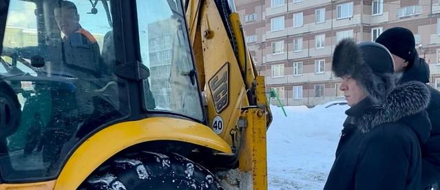 Сергей Дорофеев проверил качество уборки снега на улицах Электрогорска