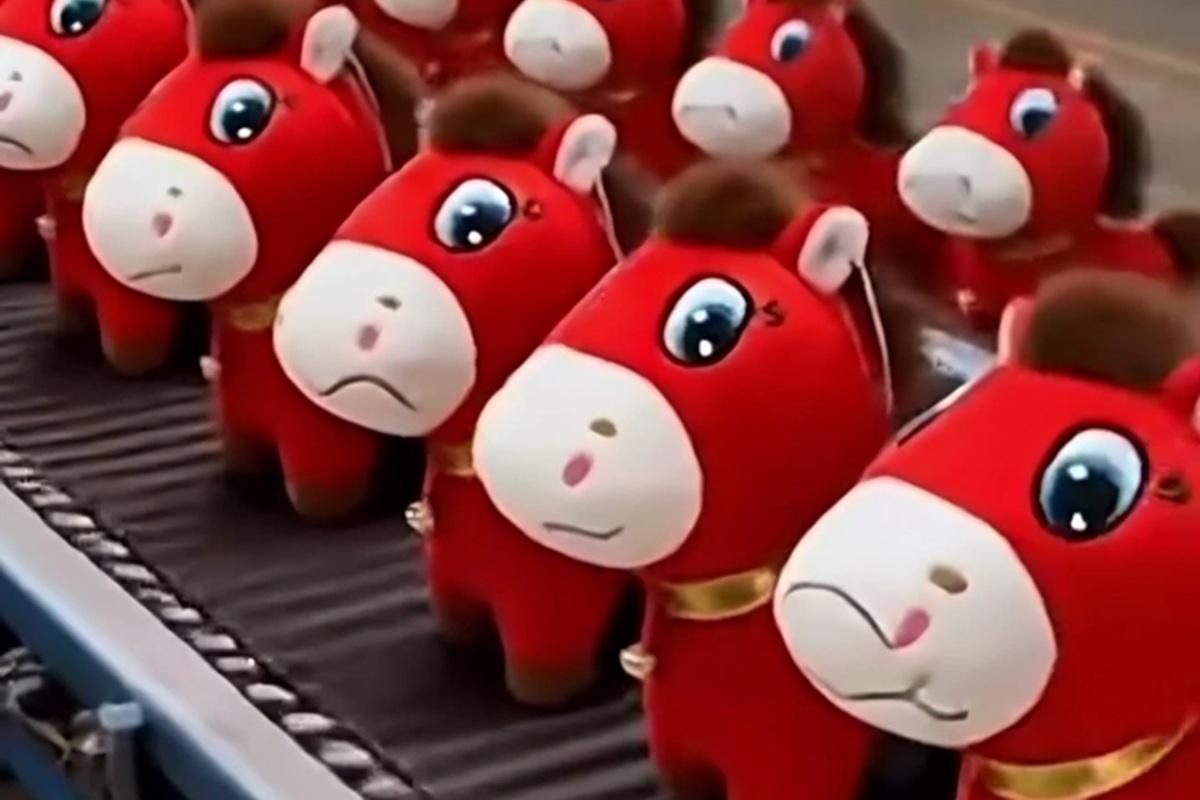 Производственный брак привел к успеху: китайцы скупают обиженную плюшевую лошадку