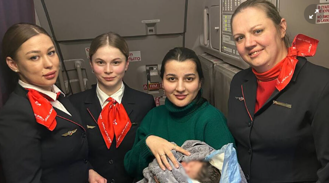 A passenger of Moscow-Dushanbe plane gave birth to a baby