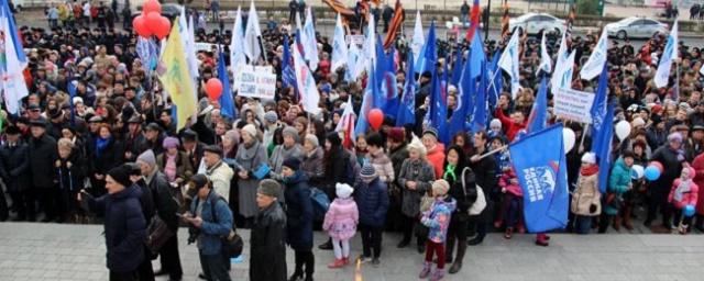 Во Владивостоке прошел посвященный Дню народного единства митинг