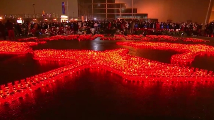 Акция памяти прошла вечером в Красногорске в память о жертвах теракта