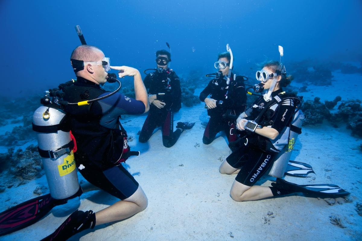Новая инновационная технология позволит дайверам общаться жестами под водой