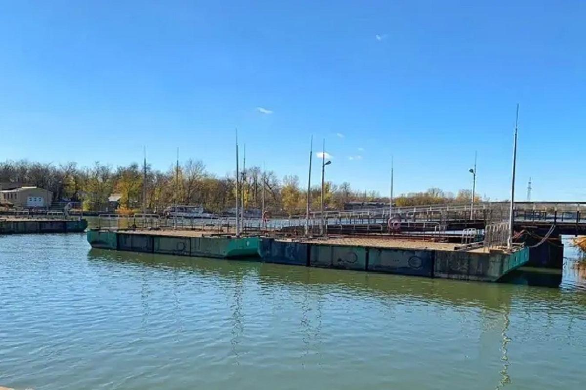 В Ростове назвали сроки запуска движения по понтонному мосту через Дон