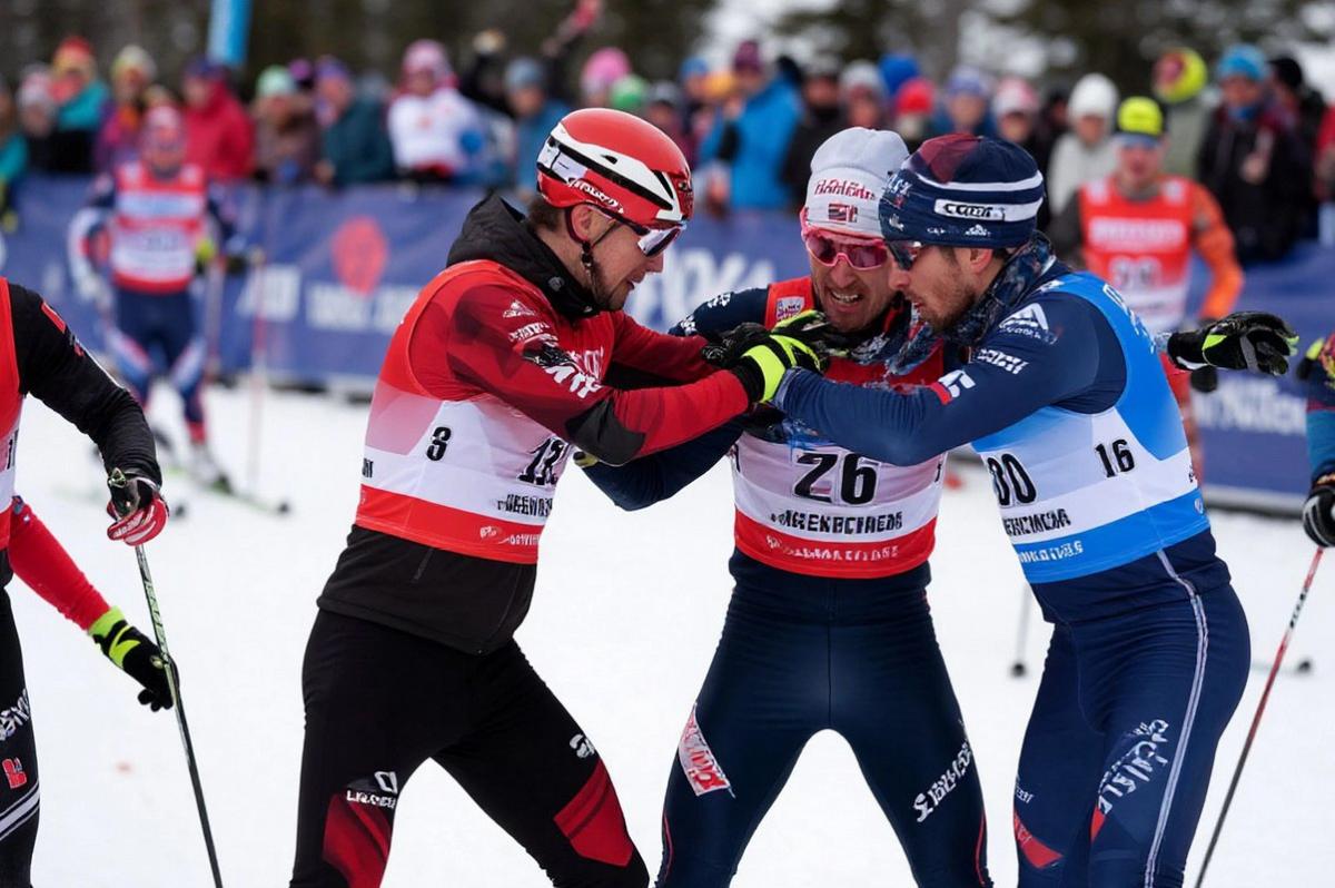 Драка на лыжне. Как у «великого» Александра Большунова «сорвало крышу» на финише