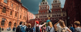 In the summer tourist season Moscow was visited by 6.2 million people
