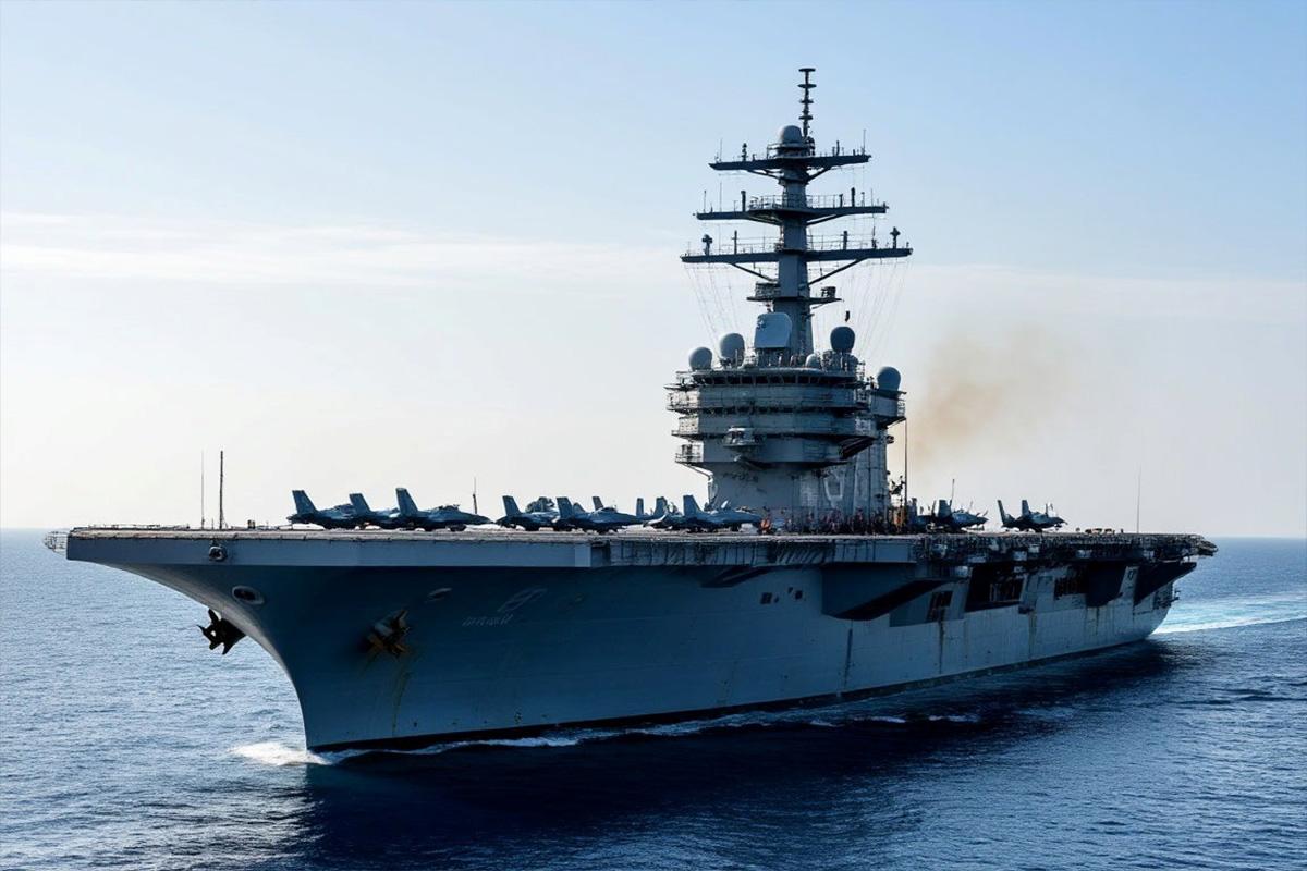 Авианосец США «Джеральд Форд» бежит с Ближнего Востока после рекордной вахты