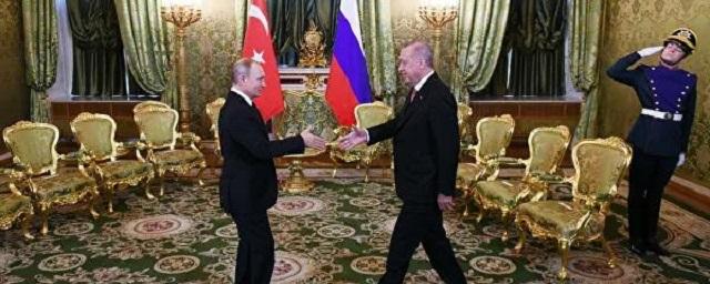 Владимир Путин начал встречу с Реджепом Эрдоганом