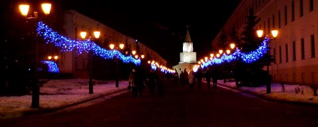 В Казани на домах двух районов установят световую иллюминацию