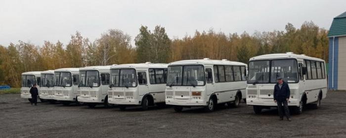 Районы Новосибирской области до конца года получат рекордное число автобусов