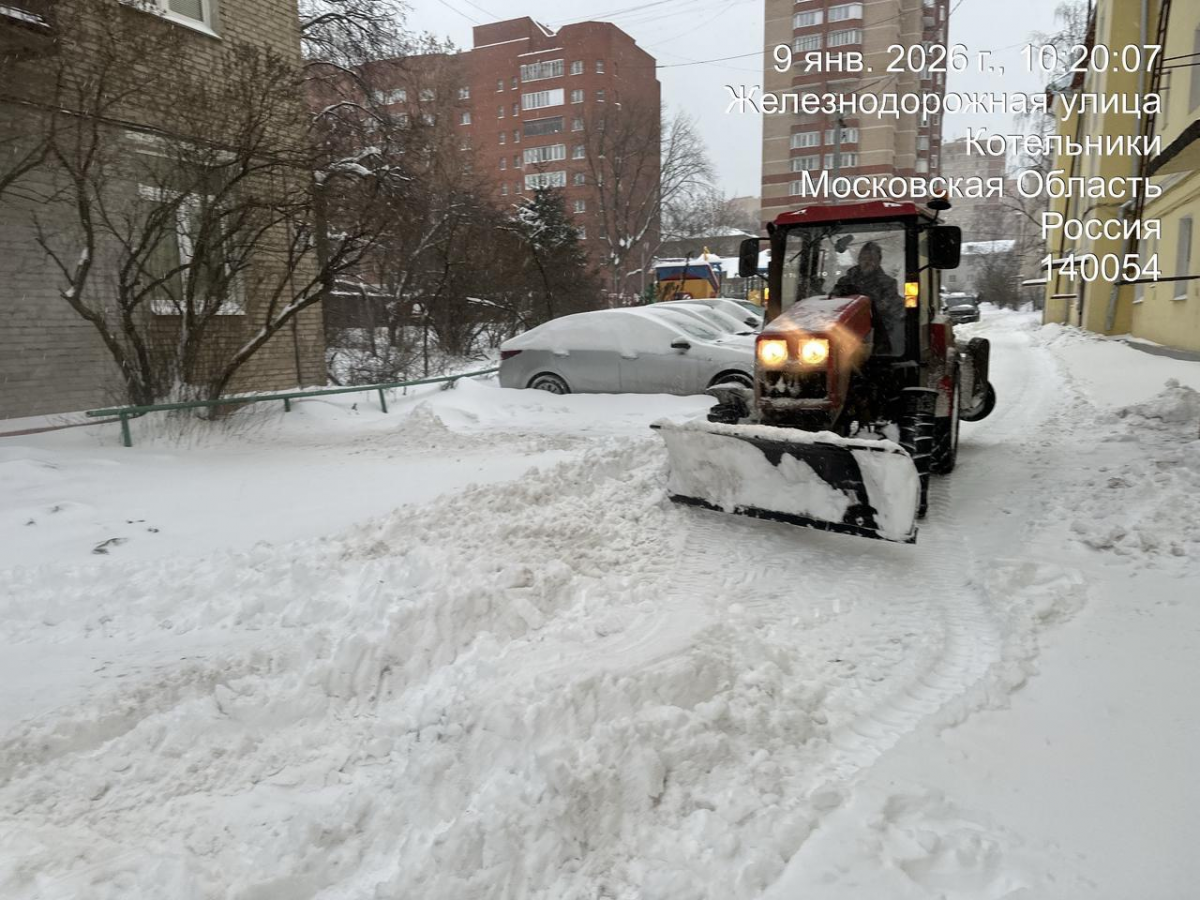 Михаил Соболев: В Котельниках к ликвидации последствий снегопада привлекли более 180 специалистов и 21 единицу техники