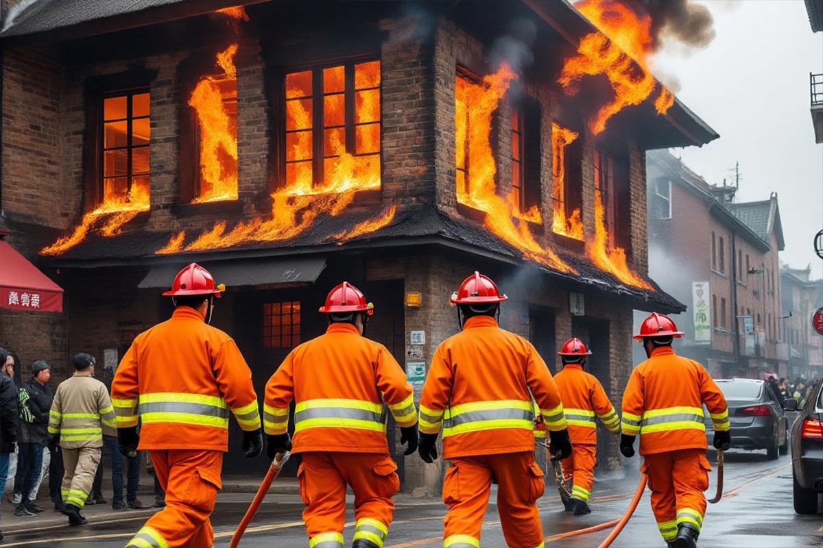 При пожаре в жилом доме в Китае погибли восемь человек