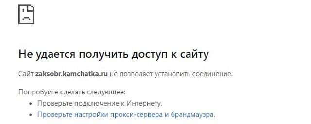 Сайт Законодательного Собрания Камчатского края восстановили после хакерской атаки