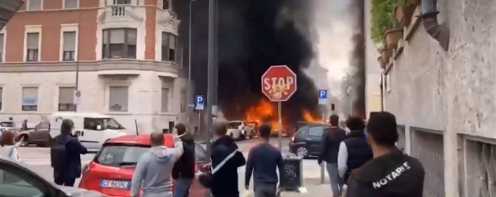 В центре Милана прогремел крупный взрыв