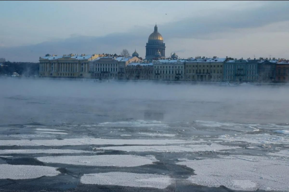 Зимний холод вернулся в Санкт-Петербург в марте