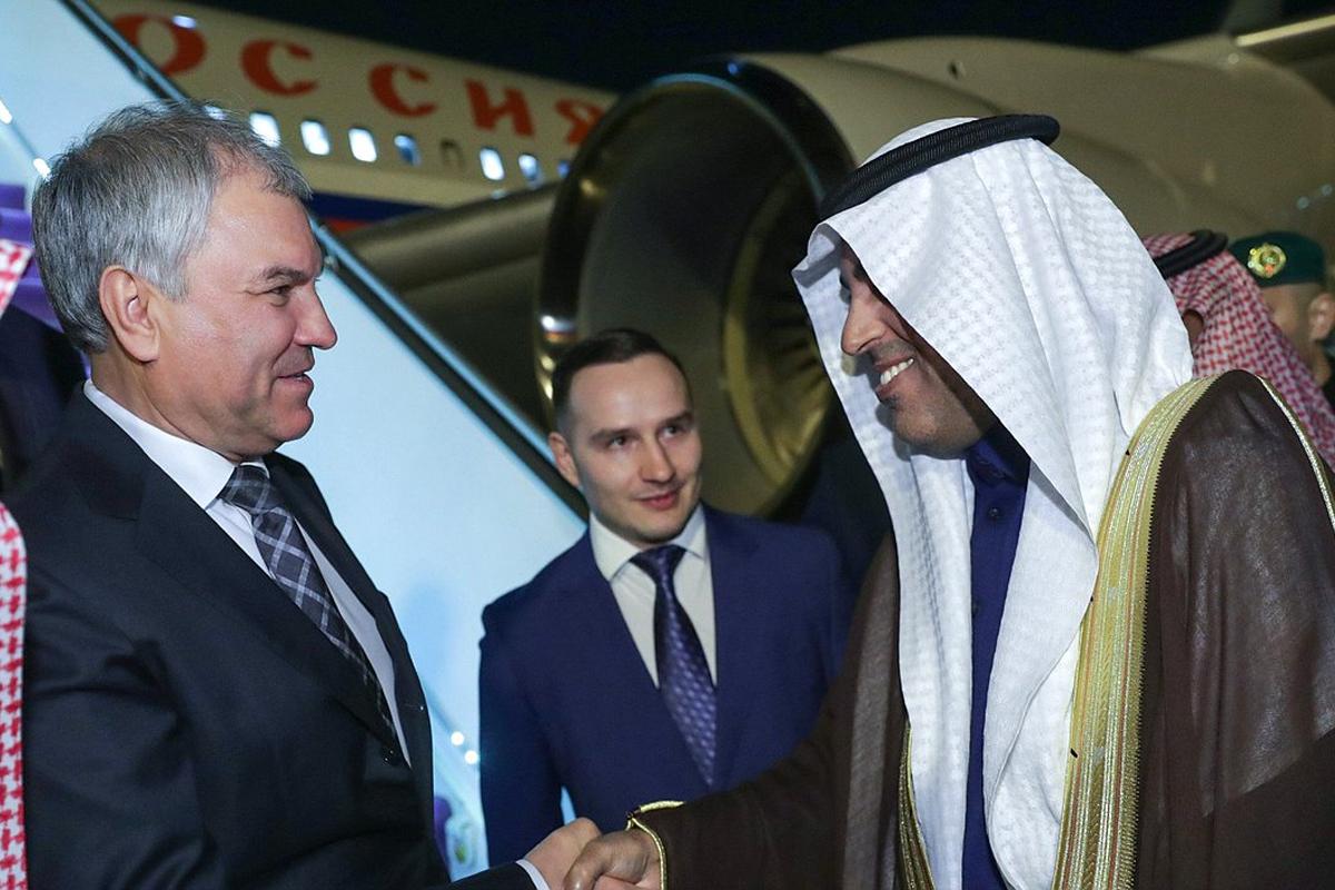 Вячеслав Володин во главе официальной делегации Госдумы РФ прибыл в Саудовскую Аравию