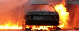 Неизвестные подожгли автомобиль  сотрудницы администрации Каховки в Херсонской области