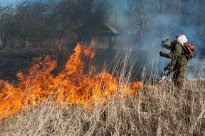 В Адыгее потушили возгорание растительности площадью 650 кв. м