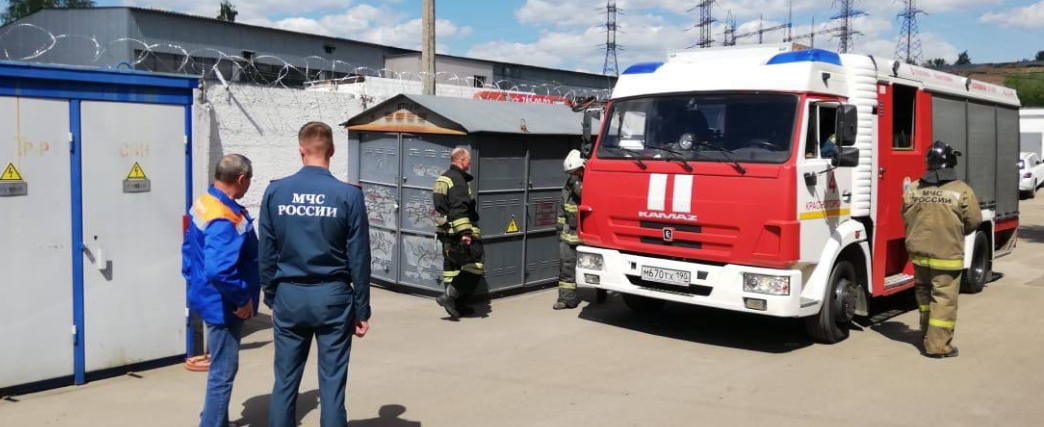 В Красногорске АО «Мособлэнерго» провело тренировку по совершенствованию уровня безопасности и антитеррористической защищенности