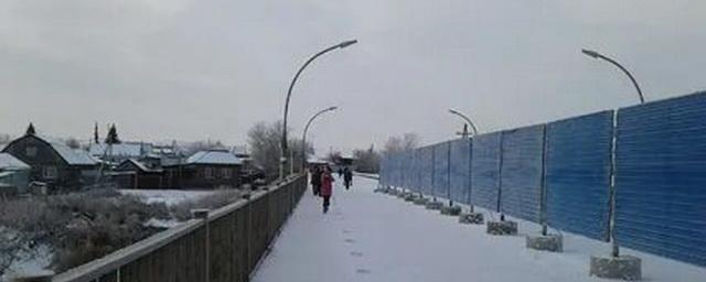 В Омской области к концу года построят пешеходный мост через Омь