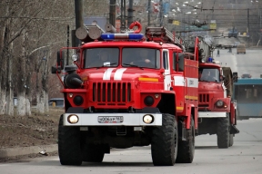 В Самаре пожарные тушат загоревшийся реабилитационный центр