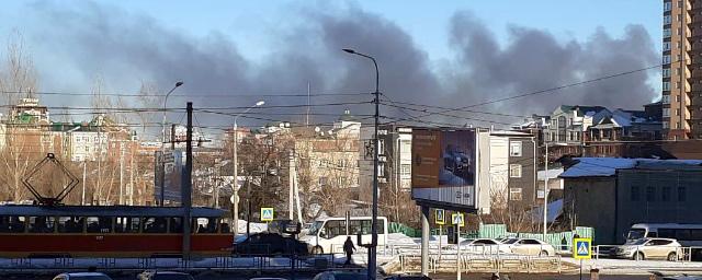В историческом центре Барнаула ликвидировали крупный пожар
