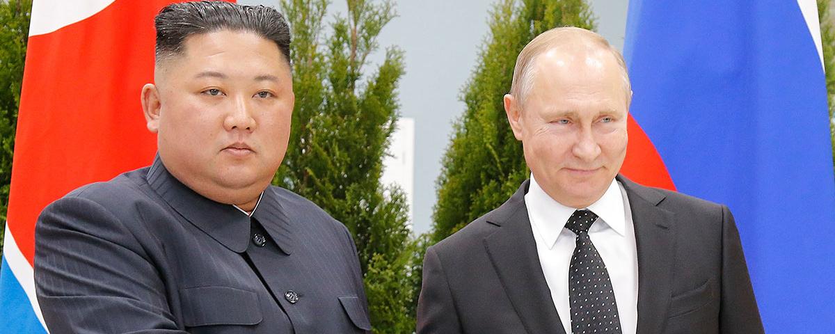 Путин поздравил Ким Чен Ына с годовщиной освобождения Кореи