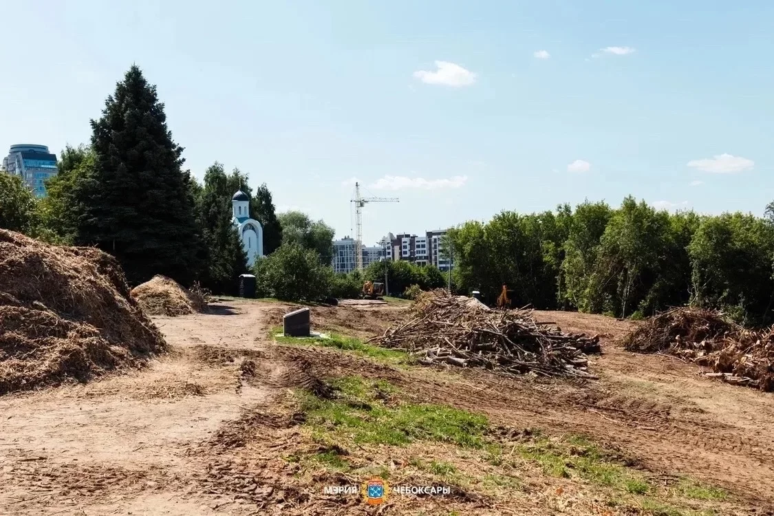 Строительство мемориала в чебоксарском парке Победы завершено на 7%