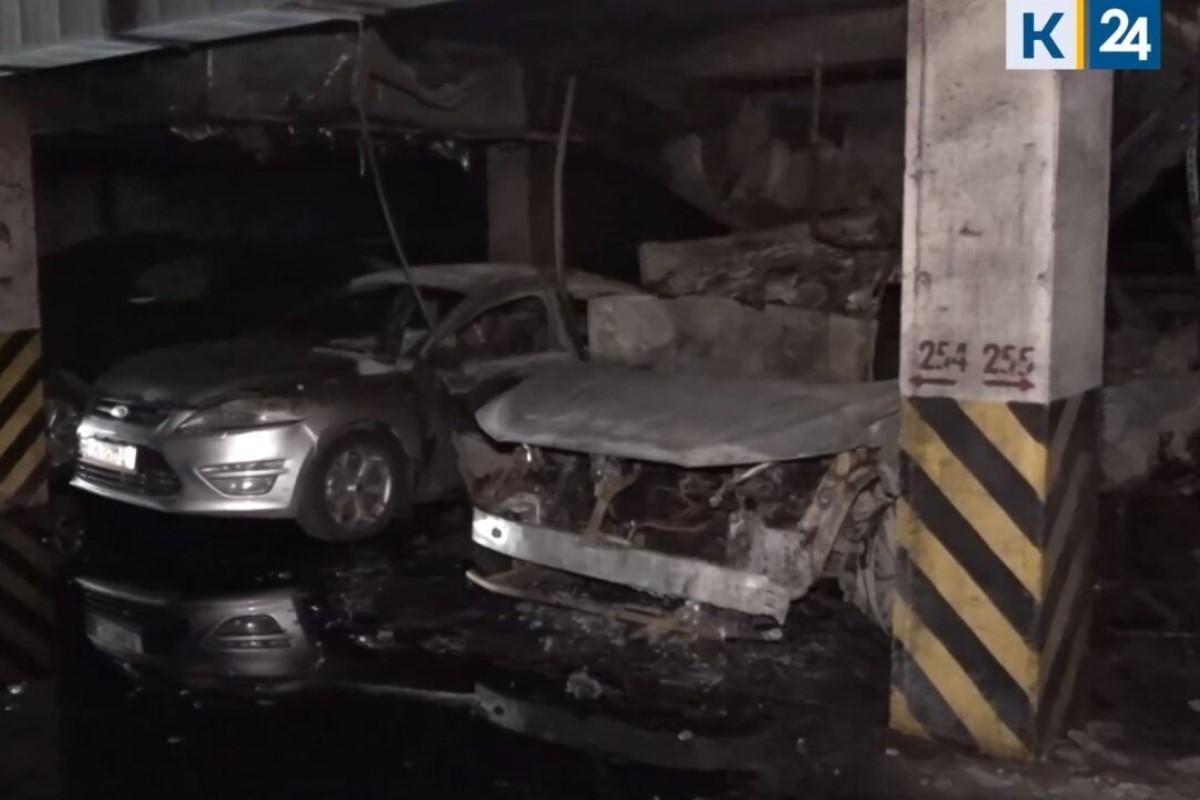 В МВД назвали причину пожара на подземной парковке в Краснодаре