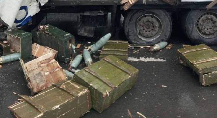 В Нижегородской области фура с танковыми снарядами протаранила бензовоз