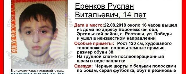 Под Воронежем пропал 14-летний Руслан Еренков