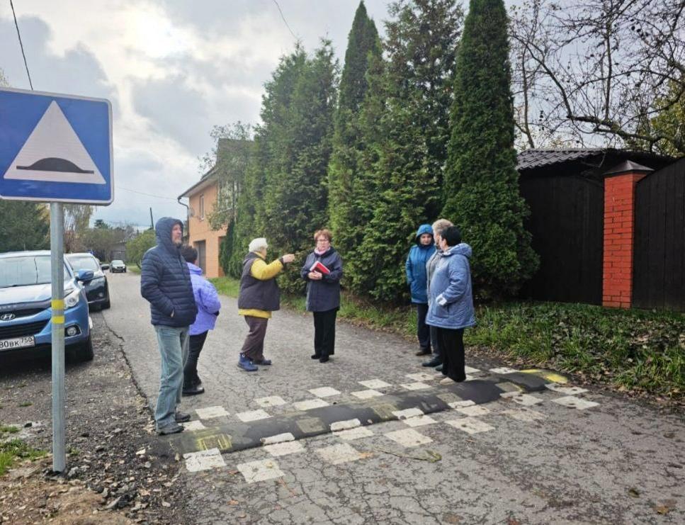 В Тарасовке Городского округа Пушкинский установили «лежачие полицейские»