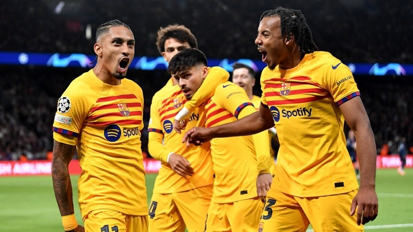 «Barcelona» on the road took the upper hand over the French in the first match of the 1/4 finals of the Champions League