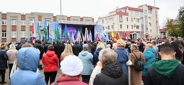 В Тверской области прошёл митинг в поддержку вступления ДНР, ЛНР, Запорожской и Херсонской областей в состав Российской Федерации