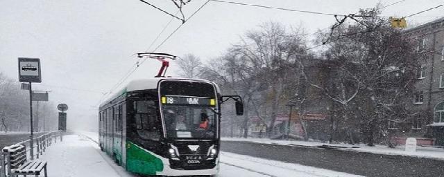 В Омске из-за аварии был сокращен маршрут трамвая №8