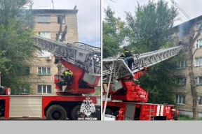 Из горящего общежития в Воронеже эвакуировали восемь человек, в том числе пятеро детей