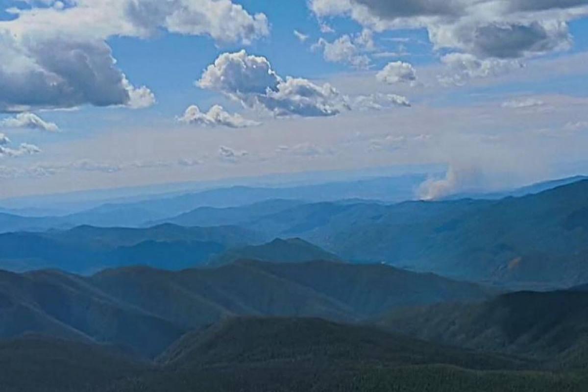 В Туве ликвидировали горный пожар с помощью взрывчатки