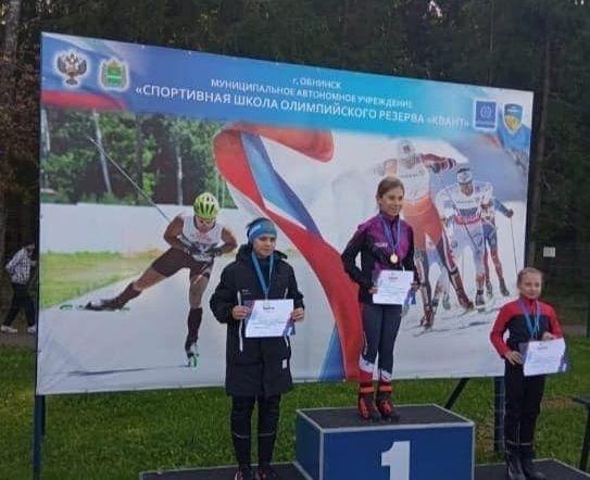 Спортсмены из Чехова завоевали три медали на лыжероллерной гонке в Обнинске